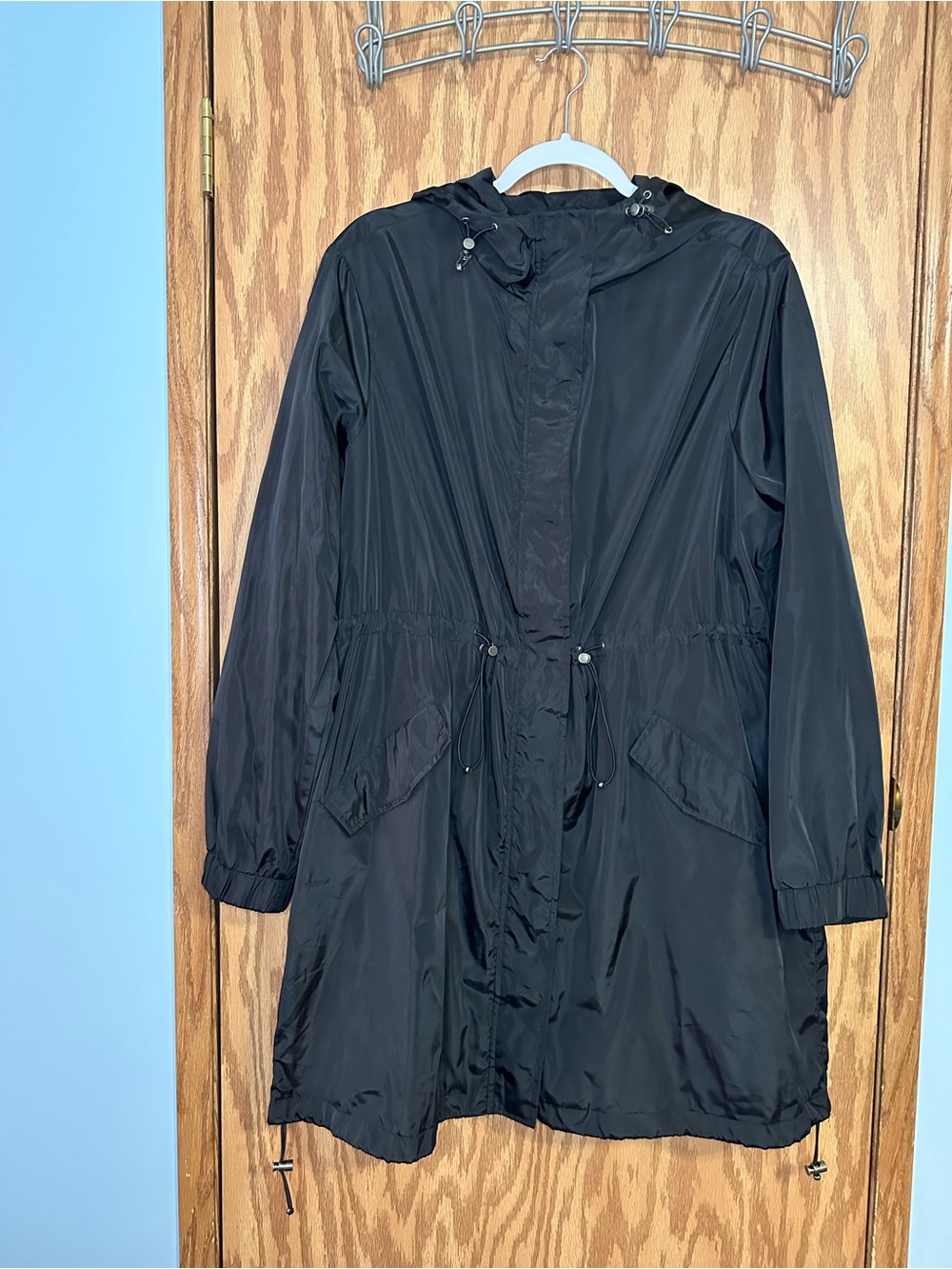 Torrid Size 1 Lightweight Longline Hooded Rain Jacket